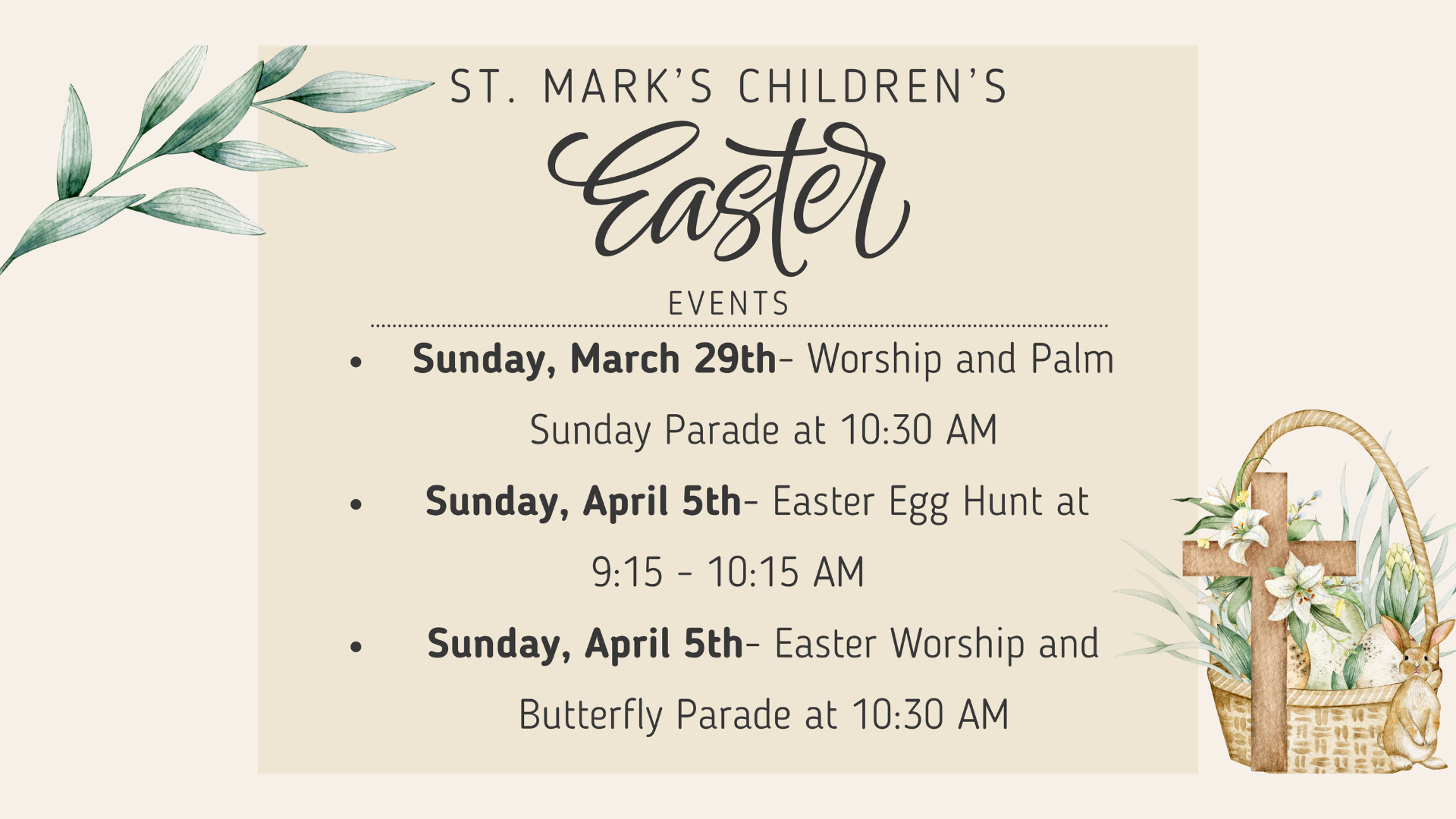 Children's Easter Events 2026